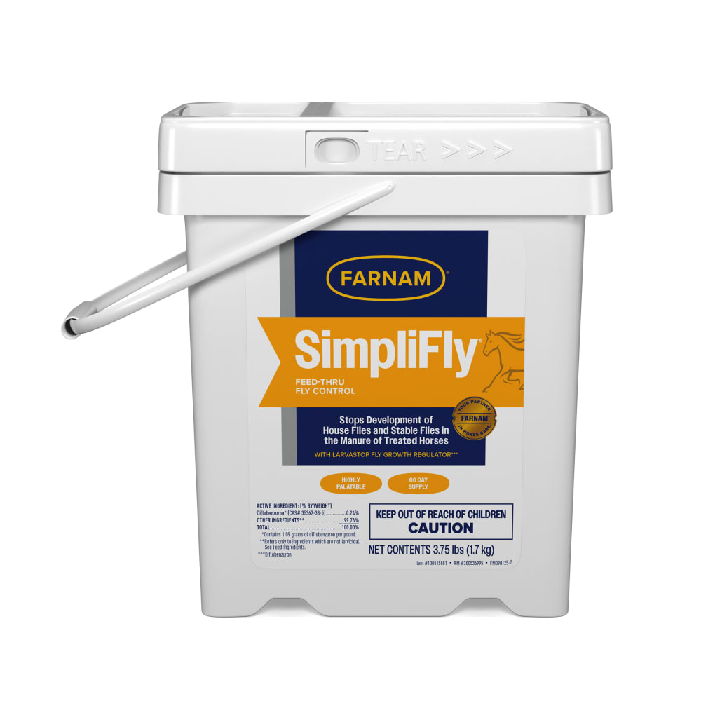 Farnam SimpliFly Feed-Thru Fly Control 3.75 lb bucket