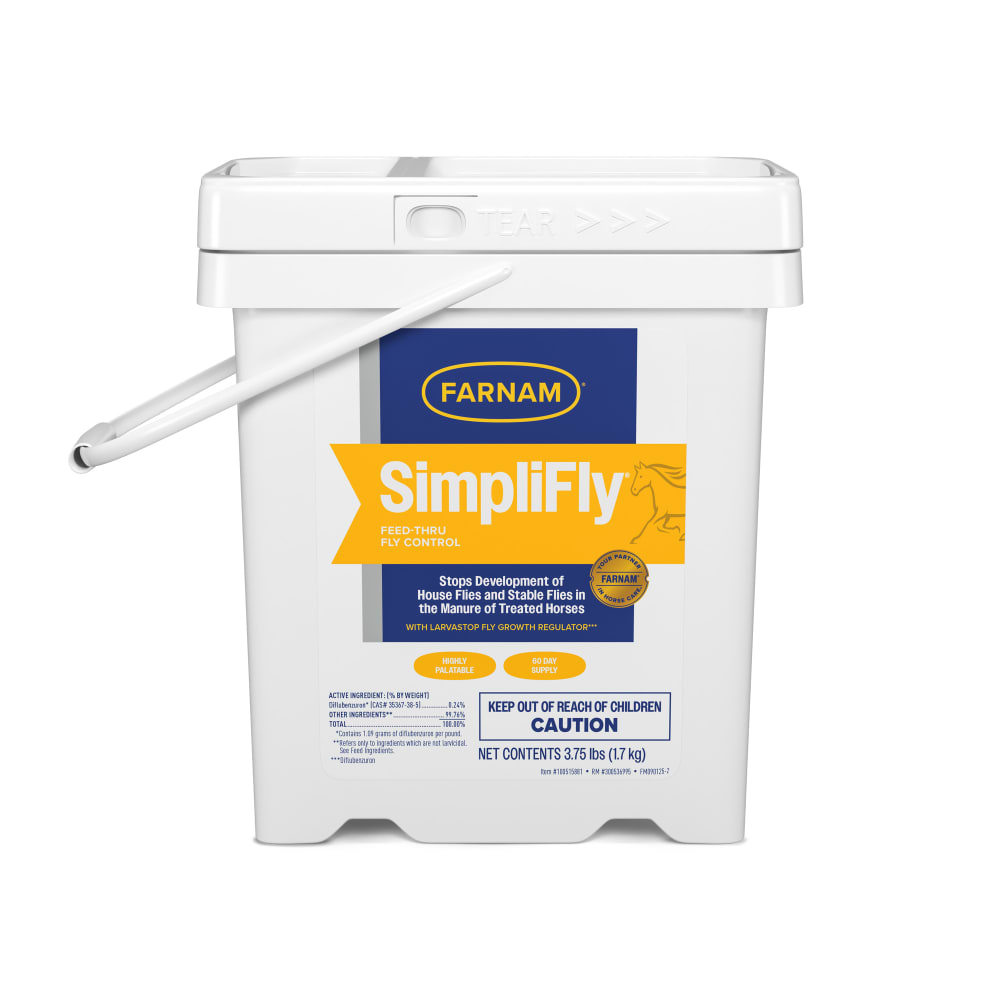 Retail package for Farnam SimpliFly Feed