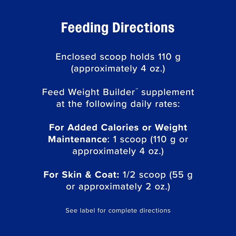 Feeding directions for farnam weight builder equine weight supplement