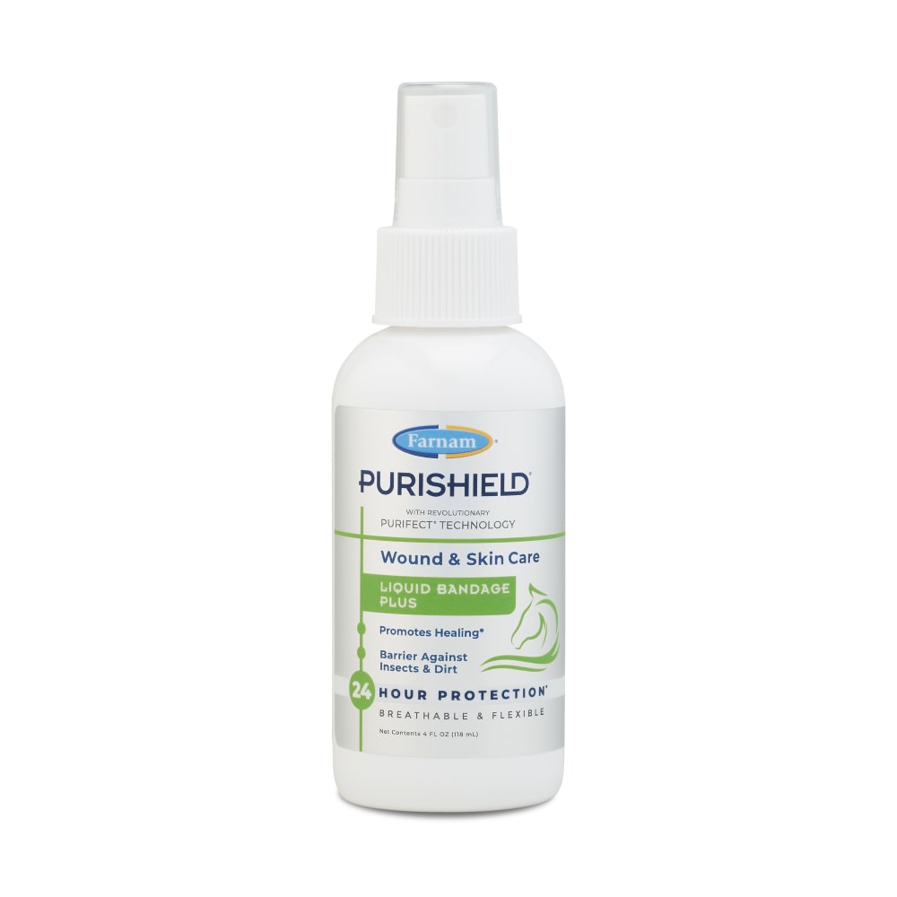 Retail package for Purishield wound and skin care liquid bandage plus in spray bottle