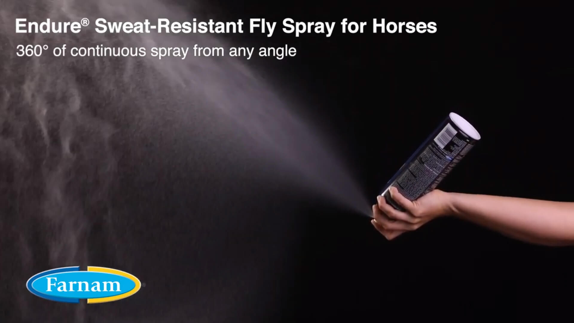 Endure Sweat Resistant Continuous Spray In Action Video Farnam   Endure Thumbnail 